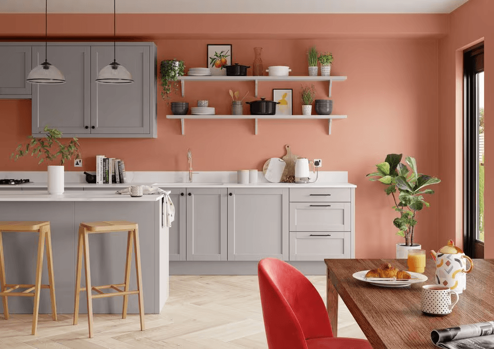 Bold and Beautiful Blend of Orange and Copper for Your Kitchen